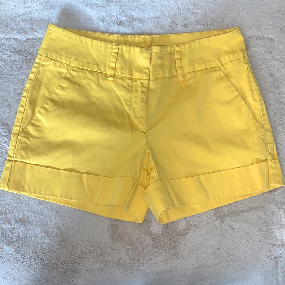New York & Company Size 0 Yellow Shorts